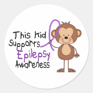 Adesivo Redondo Este miúdo apoia a consciência da epilepsia
