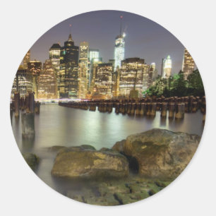 Adesivo Redondo Estes paus estão no Brooklyn Park