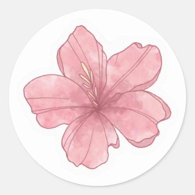 Adesivo Redondo estética de verão (Frente)