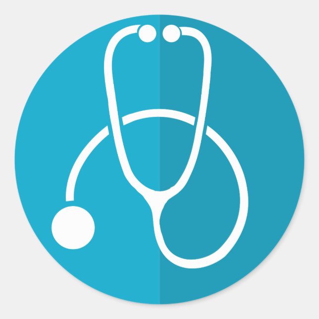 Adesivo Redondo Estetoscópio (Frente)