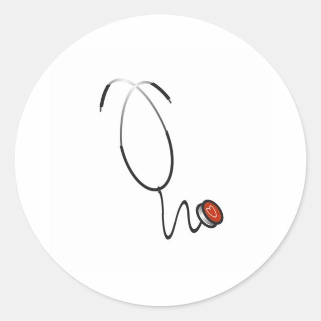 Adesivo Redondo Estetoscópio (Frente)