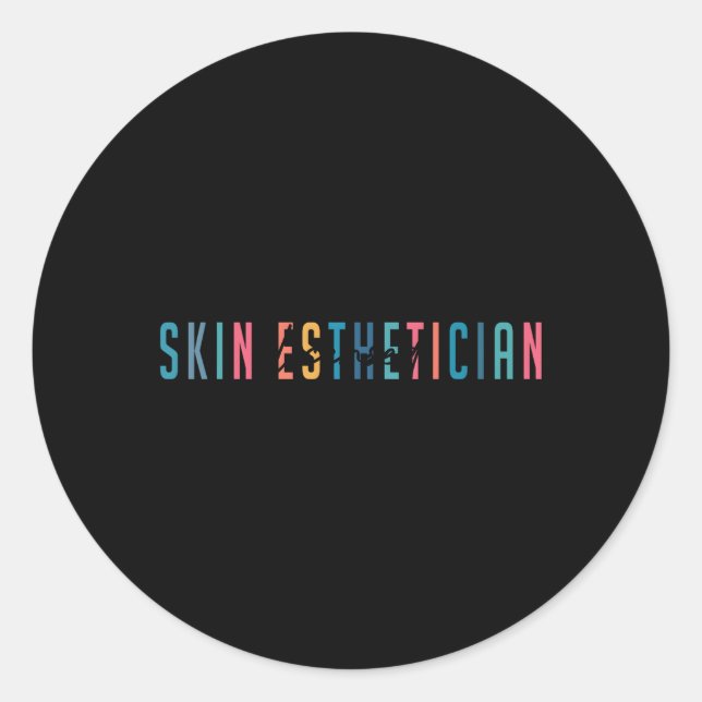 Adesivo Redondo Estheticista Skin Esthetician (Frente)