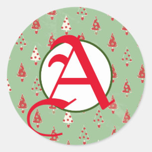 ADESIVO REDONDO ESTICADOR DE NATAL COM INÍCIO PERSONALIZADO