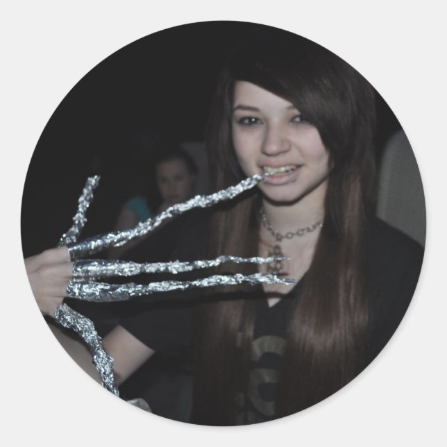 ADESIVO REDONDO ESTICADORES DE IMAGEM DE FILME (Frente)