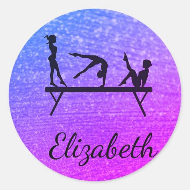 ADESIVO REDONDO ESTICADORES QUADRADOS DE GINÁSTICA PERSONALIZADOS (Frente)