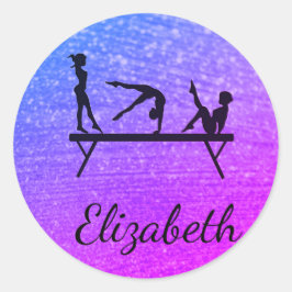 ADESIVO REDONDO ESTICADORES QUADRADOS DE GINÁSTICA PERSONALIZADOS