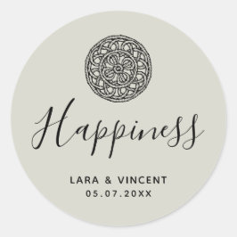 Adesivo Redondo Estilo Celta Braço Obrigado