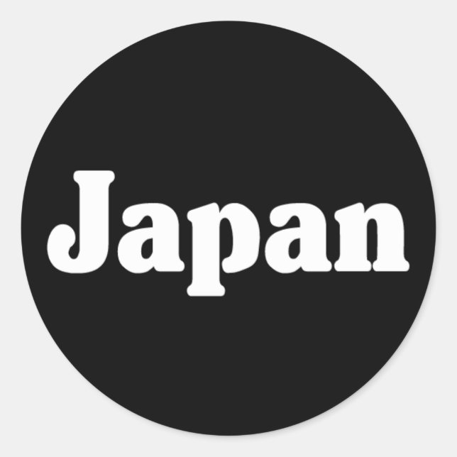 Adesivo Redondo Estilo clássico do Japão (Frente)