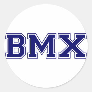 Adesivo Redondo Estilo da universidade de BMX