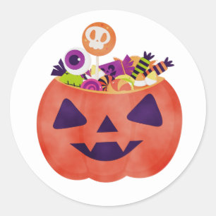 Adesivo Redondo Estilo de Gótico do Skeleton