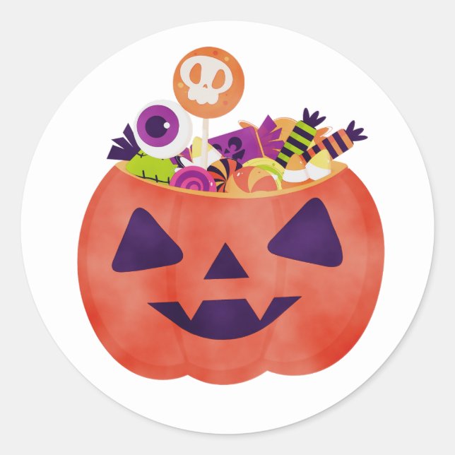 Adesivo Redondo Estilo de Gótico do Skeleton (Frente)