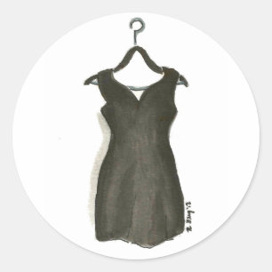 Adesivo Redondo Estilo de Moda Fashionista Fashionista do Pequeno 