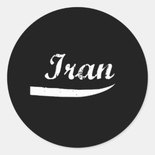 Adesivo Redondo Estilo de Revolução do Irã