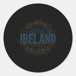 Adesivo Redondo Estilo Irlanda