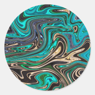 Adesivo Redondo Estilo Marble Gordo - Paraíso