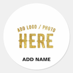 ADESIVO REDONDO ESTILO MODERNO PERSONALIZÁVEL BRANCO VERIFICADO MA