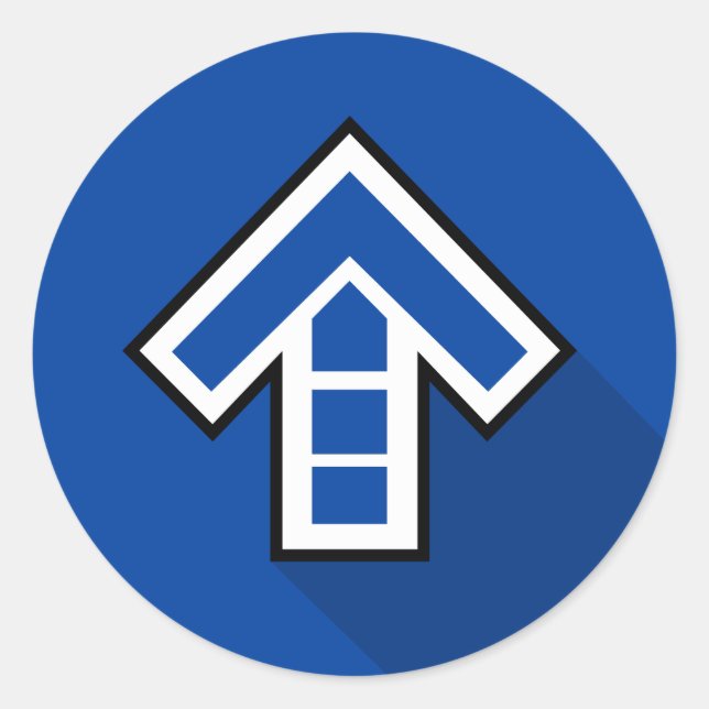 Adesivo Redondo Estilo plano de seta para dança (Frente)