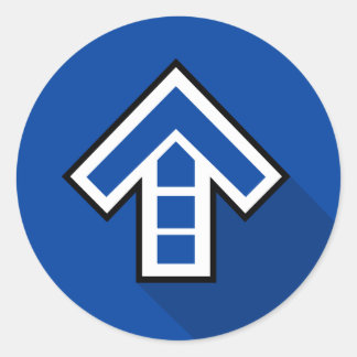 Adesivo Redondo Estilo plano de seta para dança