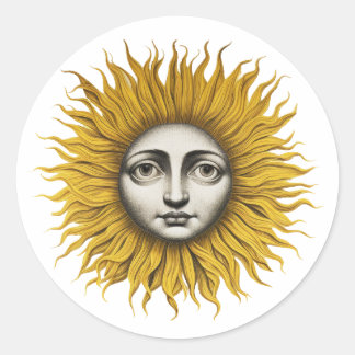 Adesivo Redondo Estilo Sun Fornasetti