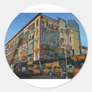 Adesivo Redondo estilos do doente dos grafites do nyc