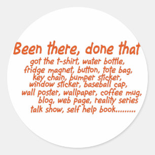 Adesivo Redondo Estive lá, fiz isso
