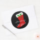 Adesivo Redondo Estoque de Natal Personalizável (Envelope)