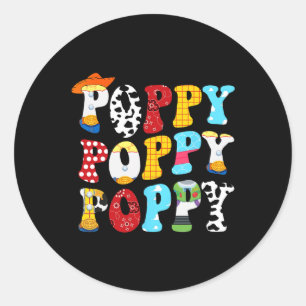 Adesivo Redondo Estória de Popy Toy Boy Pai Tee for