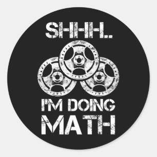 Adesivo Redondo Estou a fazer um trabalho de educação matemática