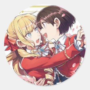 Adesivo Redondo Estou apaixonado pela Villainess   WataOshi