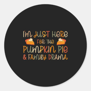 Adesivo Redondo Estou Aqui Apenas Pelo Pumpkin E E Drama Familiar