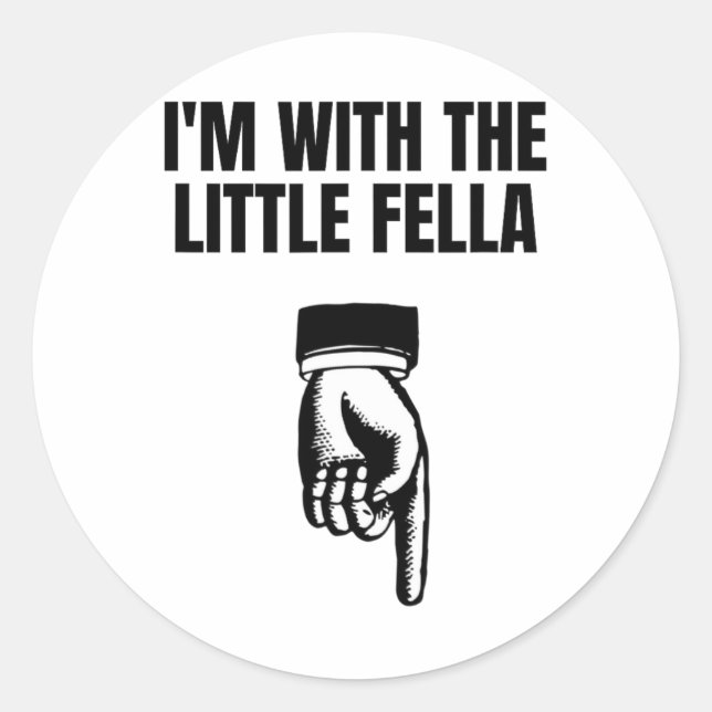 Adesivo Redondo Estou Com o Cara Embarcando na Troca de Férias  (Frente)