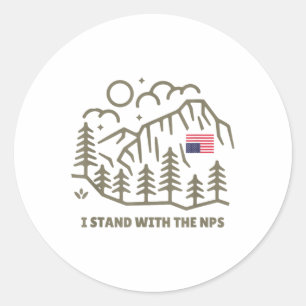 Adesivo Redondo Estou Com O Nps - Apoio Ao Parque Nacional
