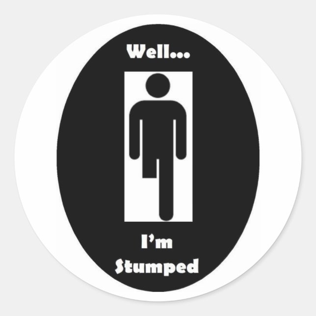 Adesivo Redondo Estou com palitos (Frente)