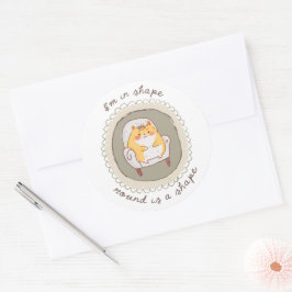 Adesivo Redondo Estou em forma