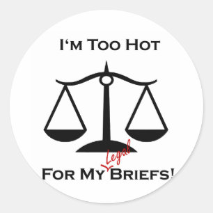 Adesivo Redondo Estou muito quente...