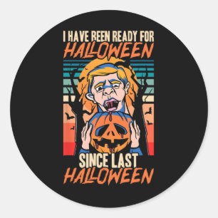 Adesivo Redondo Estou Pronta Para O Halloween Desde O Último Hallo