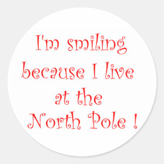 Adesivo Redondo Estou sorrindo porque...autocolante