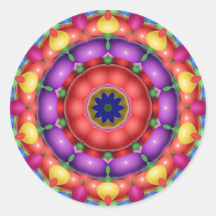 Adesivo Redondo Estouro