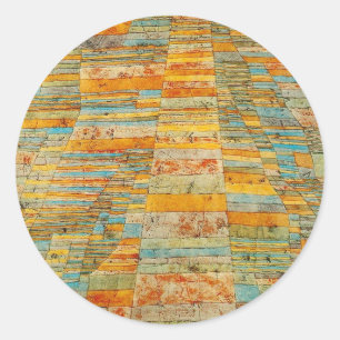 Adesivo Redondo Estrada e byways por Paul Klee