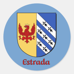 Adesivo Redondo Estrada Family Shield Stickers