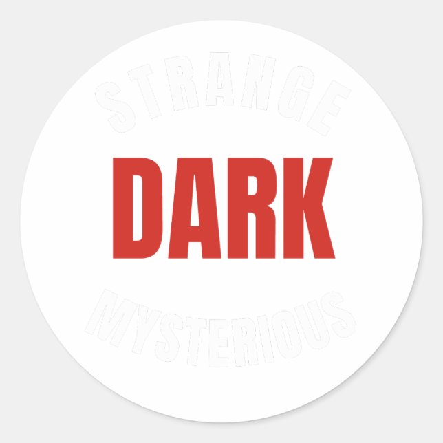 Adesivo Redondo estranho escuro e misterioso, Sr. Ballen (Frente)