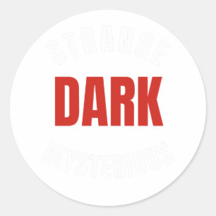 Adesivo Redondo estranho escuro e misterioso, Sr. Ballen