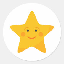 Estrela amarela branca