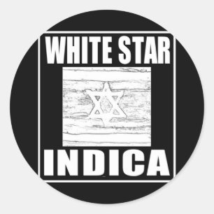 ADESIVO REDONDO ESTRELA BRANCA INDICA
