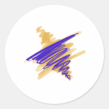 Estrela de Aquarela de David Stickers