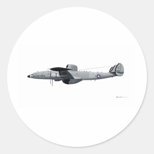 Adesivo Redondo Estrela de aviso CE-121 bloqueada "Triple Nickel" (Frente)