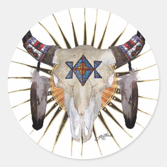 Adesivo Redondo Estrela de Buffalo (Frente)
