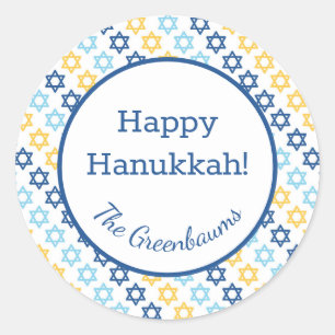 Adesivo Redondo Estrela de David