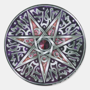 Adesivo Redondo Estrela De Fey Sticker Round