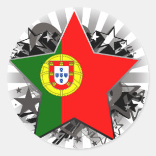 Adesivo Redondo Estrela de Portugal
